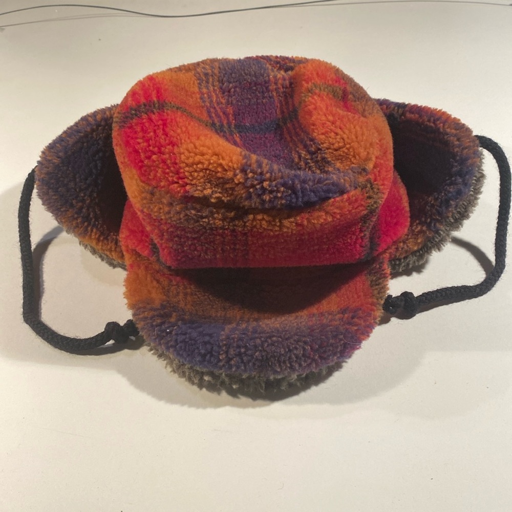 ❗️SALE❗️Plaid snow cap with bill and ear flaps